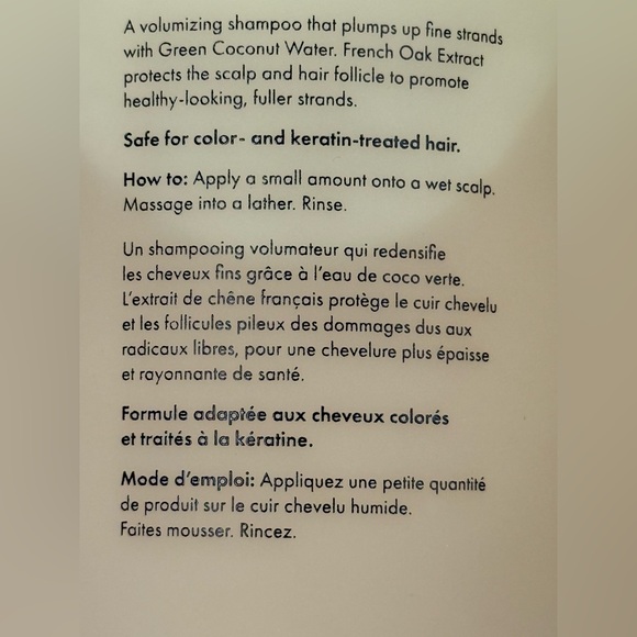 Fekkai Full Blown Volume Shampoo 1 Liter/33.8 oz NEW - Picture 2 of 3